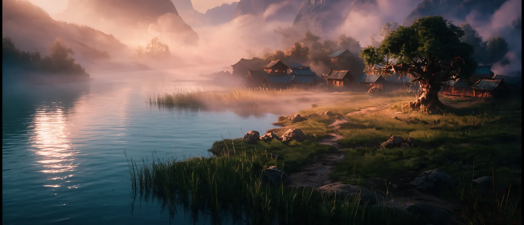 通天河日间全景